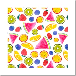 Colorful Fruity Fruit Mix Posters and Art